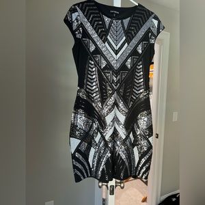 Express sequin dress